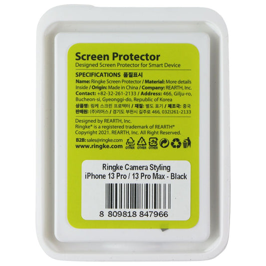Ringke Camera Styling Protector for Apple iPhone 13 Pro / 13 Pro Max - Black Cell Phone - Screen Protectors Ringke - Simple Cell Bulk Wholesale Pricing - USA Seller