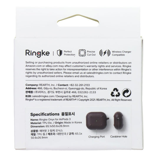 Ringke Onyx Keychain Case for Apple AirPods 3rd Gen - Burgundy