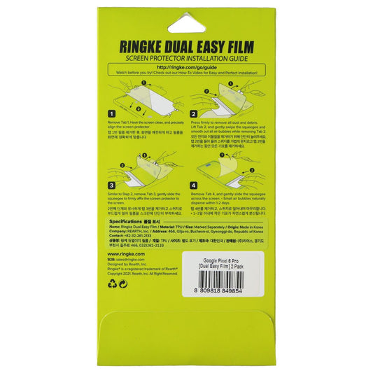 Ringke Dual Easy Film Screen Protector for Google Pixel 6 Pro - (2 Pack)