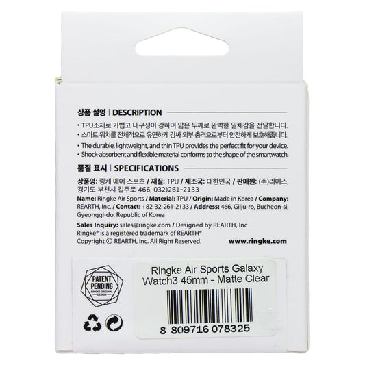 Ringke Air Sports Case for Samsung Galaxy Watch3 (45mm) - Matte Clear Smart Watch Accessories - Smart Watch Cases Ringke - Simple Cell Bulk Wholesale Pricing - USA Seller