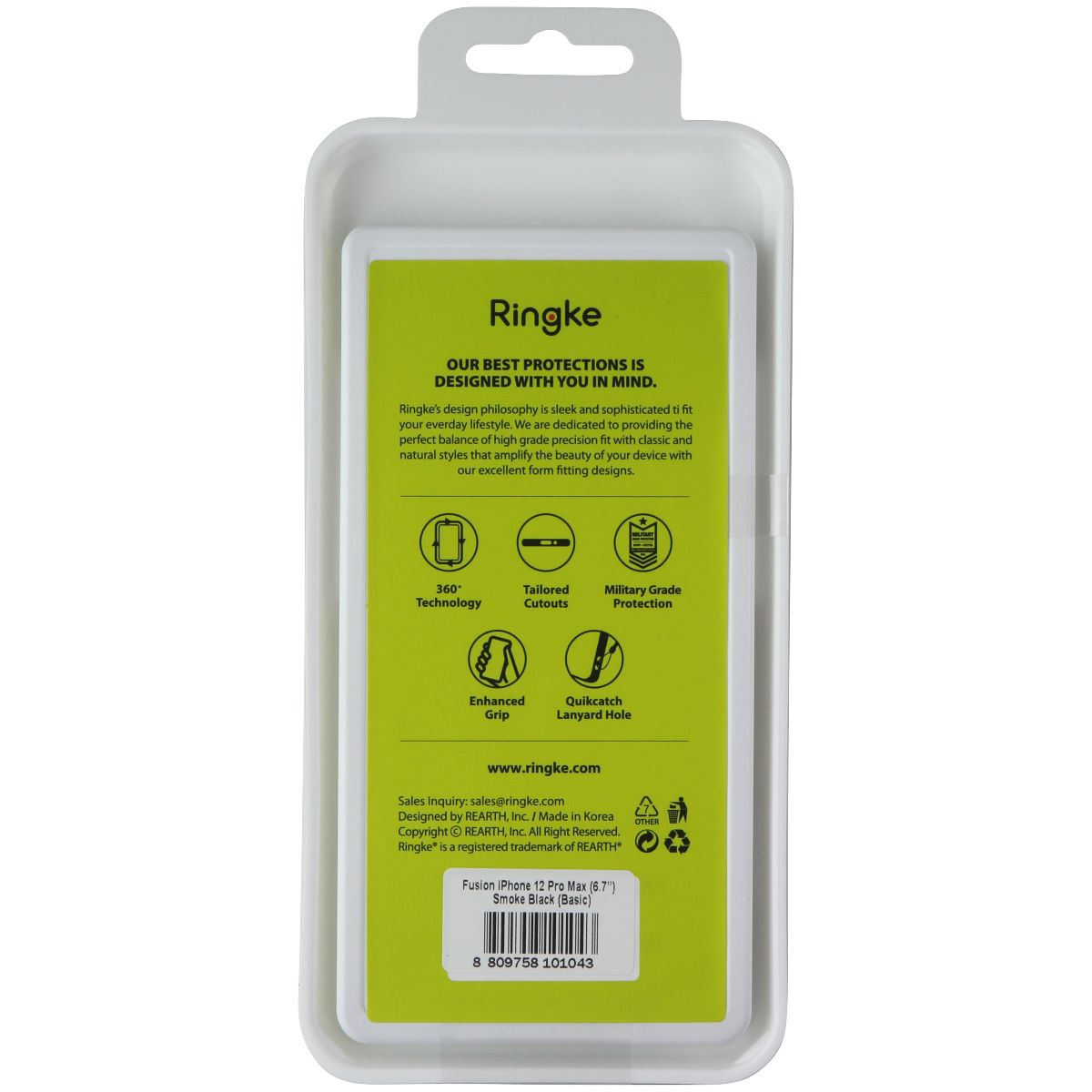 Ringke Fusion Series Case for Apple iPhone 12 Pro Max - Smoke Black Cell Phone - Cases, Covers & Skins Ringke - Simple Cell Bulk Wholesale Pricing - USA Seller