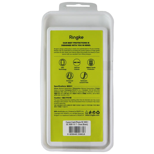 Ringke Fusion Card Series Case for iPhone SE (2nd/3rd Gen), iPhone 8/7 - Clear