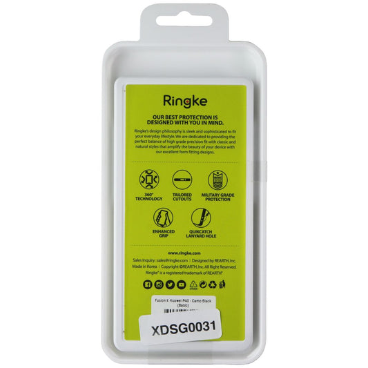 Ringke Fusion X Series Case for Huawei P40 - Camo Black Cell Phone - Cases, Covers & Skins Ringke - Simple Cell Bulk Wholesale Pricing - USA Seller