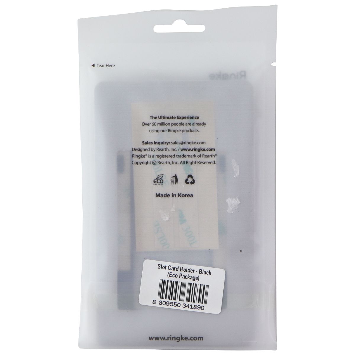 Ringke Slot Card Holder for Phone Case - Black Cell Phone - Cases, Covers & Skins Ringke - Simple Cell Bulk Wholesale Pricing - USA Seller