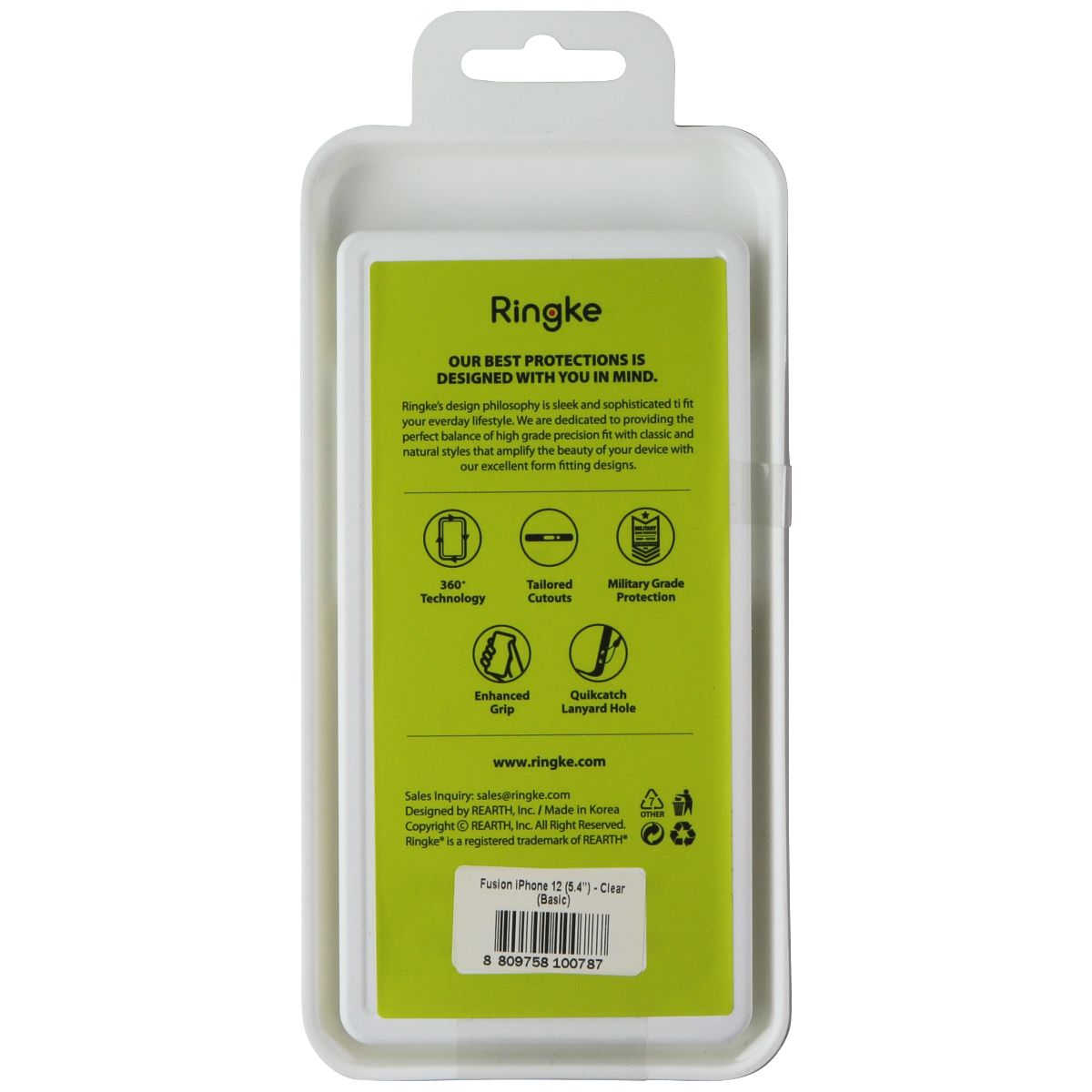 Ringke Fusion Series Case for Apple iPhone 12 Mini - Clear Cell Phone - Cases, Covers & Skins Ringke - Simple Cell Bulk Wholesale Pricing - USA Seller