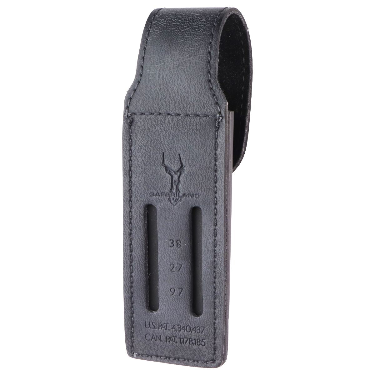 Safariland Leather 38 Mace/OC Spray Holder Belt Pouch - Black/Black Snap (27/97) Other Sporting Goods Safariland - Simple Cell Bulk Wholesale Pricing - USA Seller