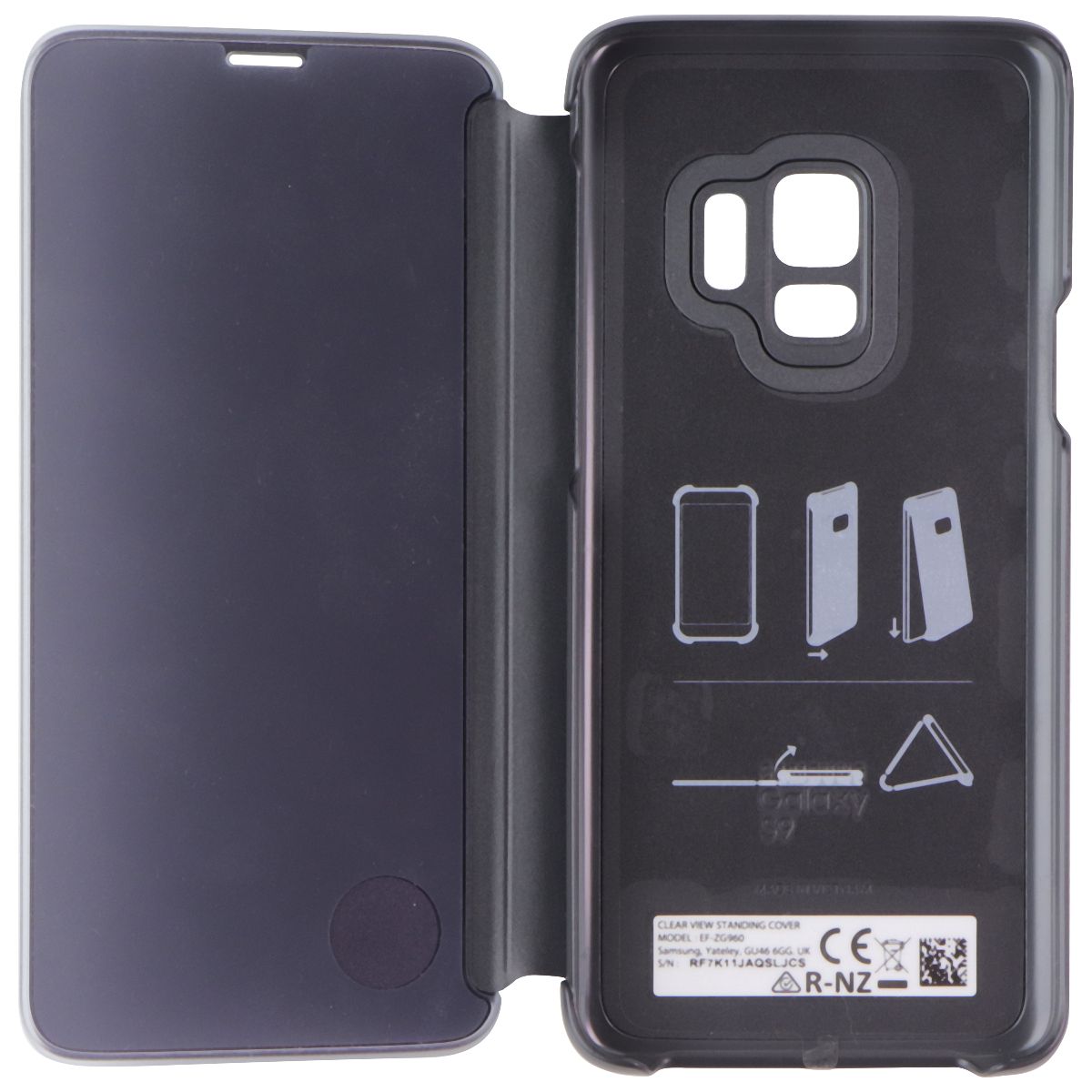 Samsung Clear View Standing Cover Case for Samsung Galaxy S9+ (Plus) - Black Cell Phone - Cases, Covers & Skins Samsung - Simple Cell Bulk Wholesale Pricing - USA Seller