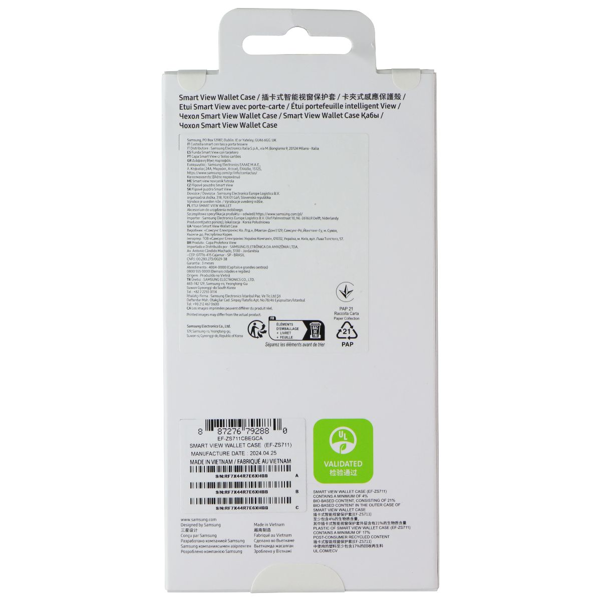 Samsung Smart View Wallet Case for Galaxy S23 FE - Black Cell Phone - Cases, Covers & Skins Samsung - Simple Cell Bulk Wholesale Pricing - USA Seller