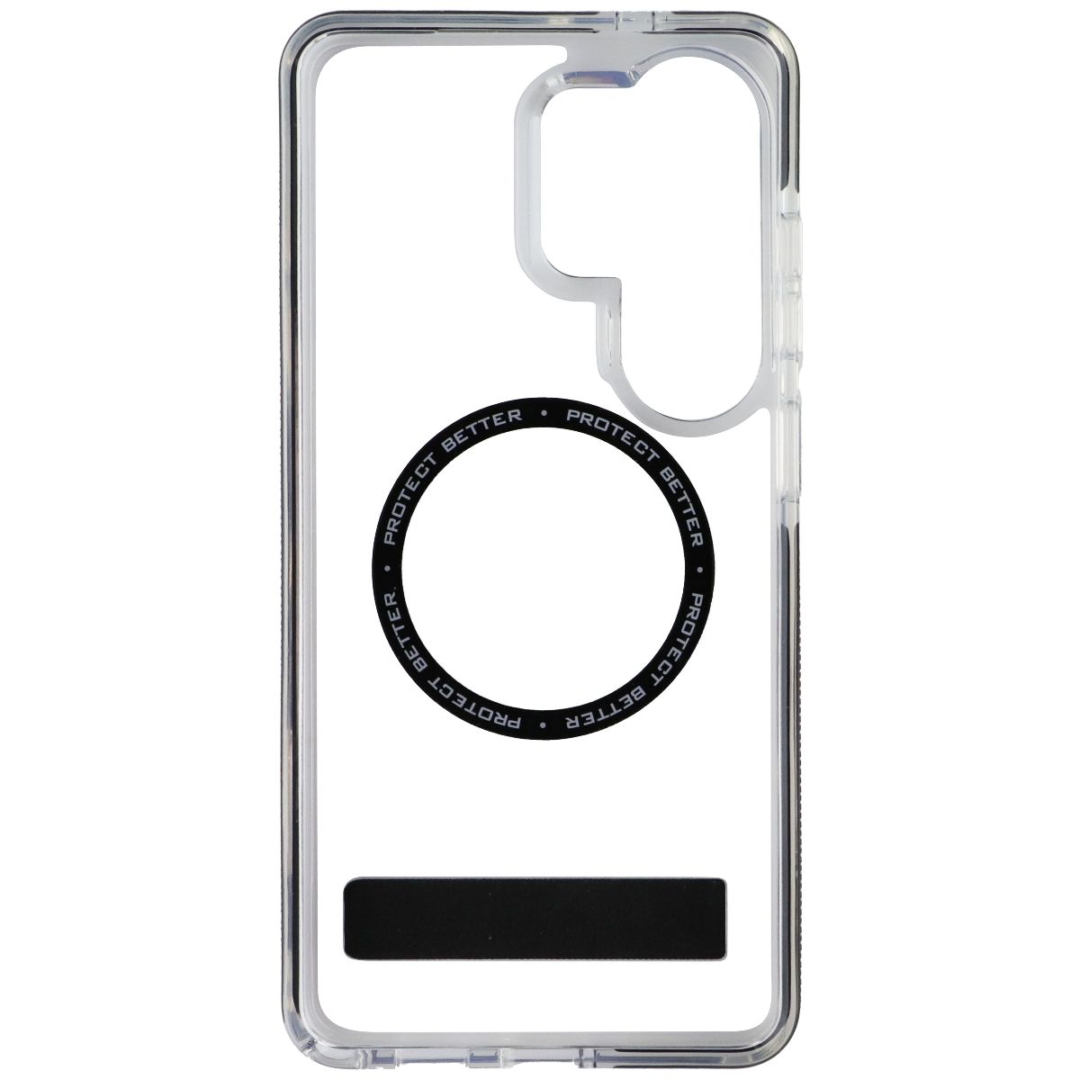 ZAGG Santa Cruz Snap Magnetic Kickstand Case for Galaxy S26 Ultra - Clear/Black