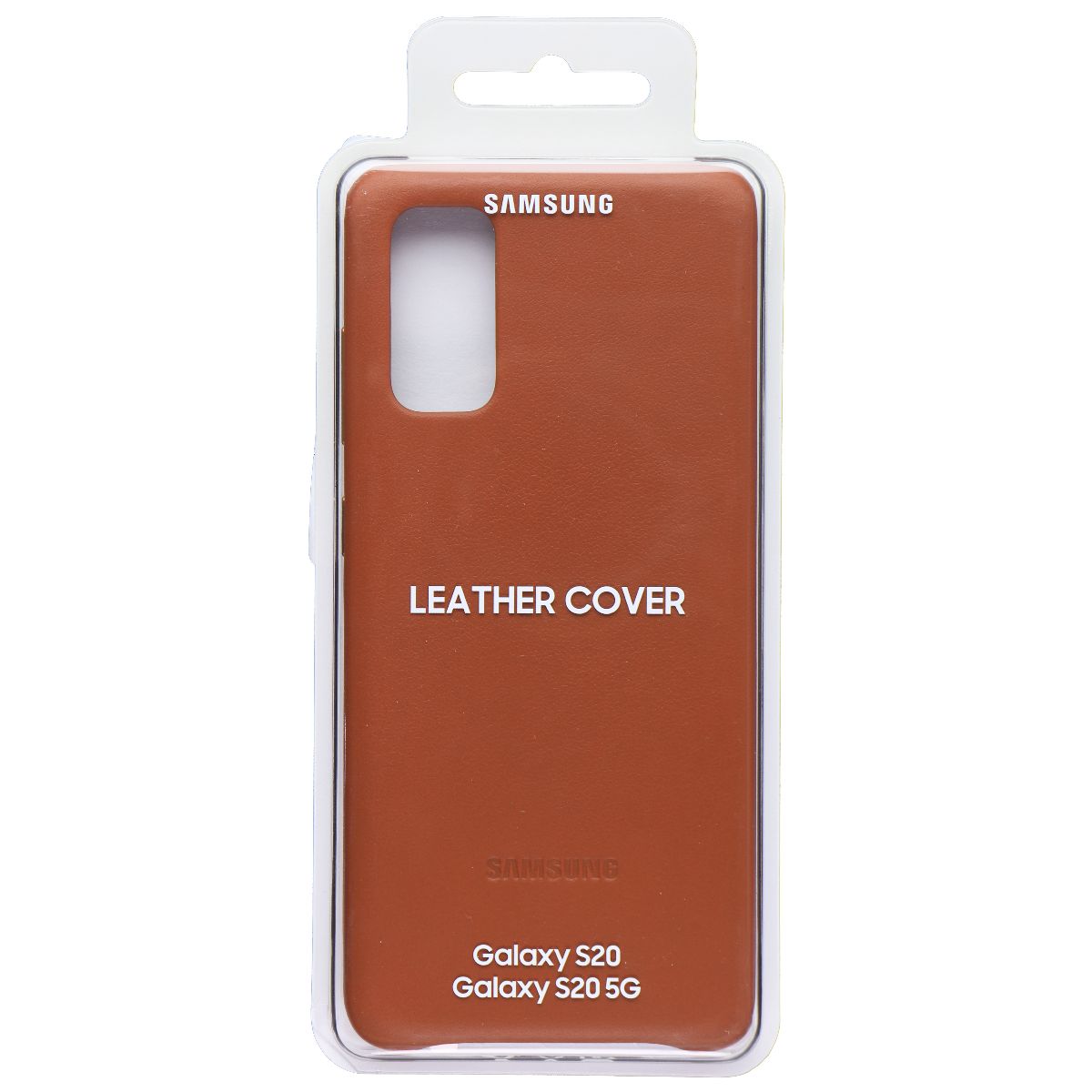 Samsung Leather Back Cover for Samsung Galaxy S20 / Galaxy S20 5G - Camel Brown Cell Phone - Cases, Covers & Skins Samsung - Simple Cell Bulk Wholesale Pricing - USA Seller