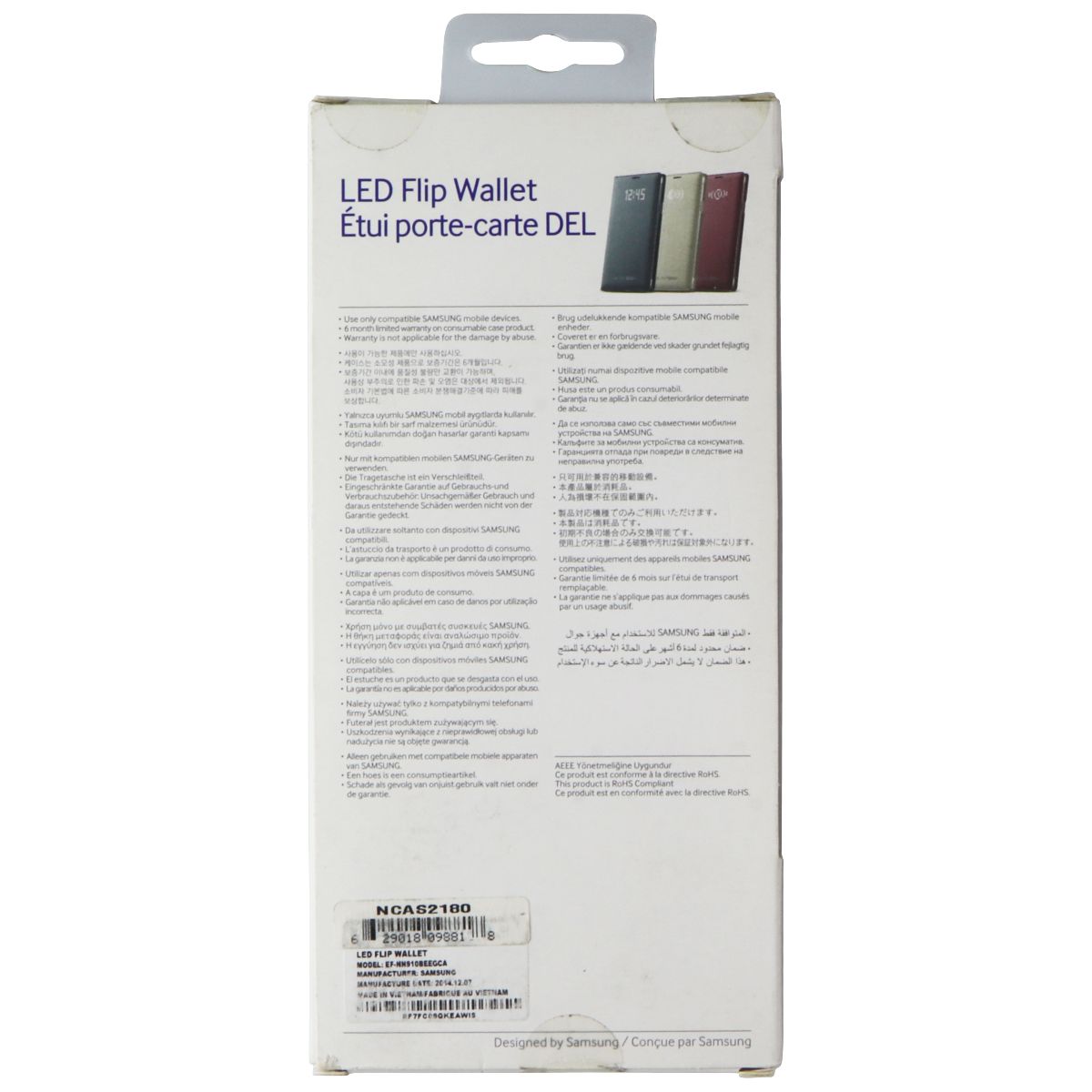 Samsung LED Flip Wallet for Samsung Galaxy Note 4 - Metallic Taupe Cell Phone - Cases, Covers & Skins Samsung - Simple Cell Bulk Wholesale Pricing - USA Seller