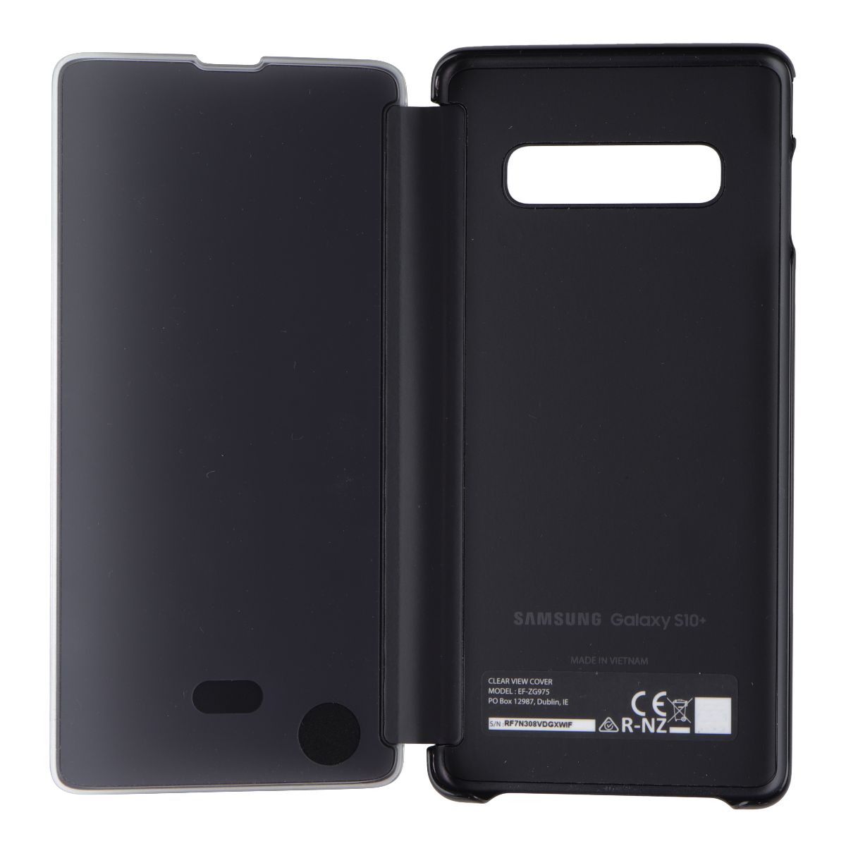 Samsung Official Clear View Cover for Samsung Galaxy (S10+) - Black Cell Phone - Cases, Covers & Skins Samsung - Simple Cell Bulk Wholesale Pricing - USA Seller