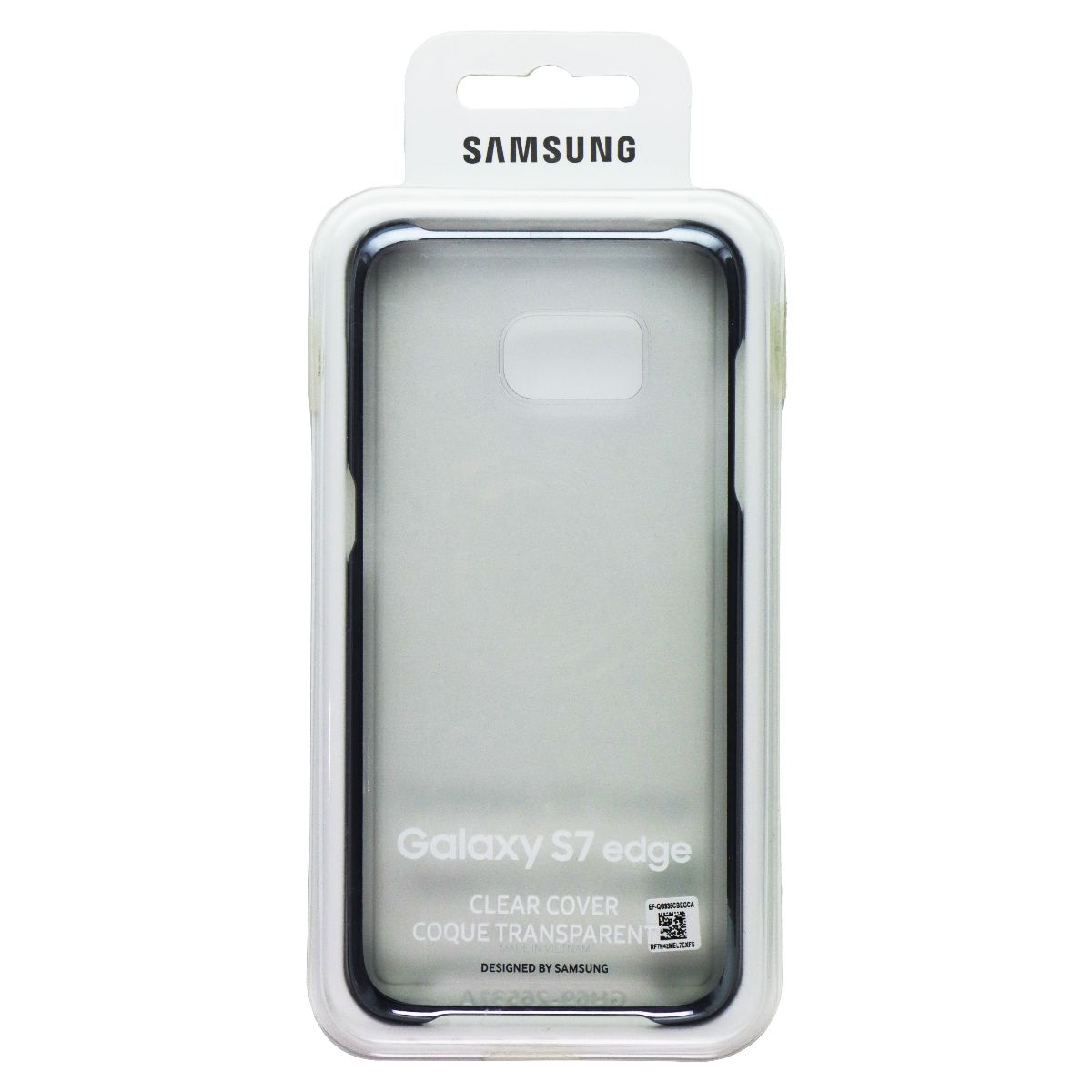 Samsung Galaxy S7 edge Case Clear Protective Cover - Silver Border ...