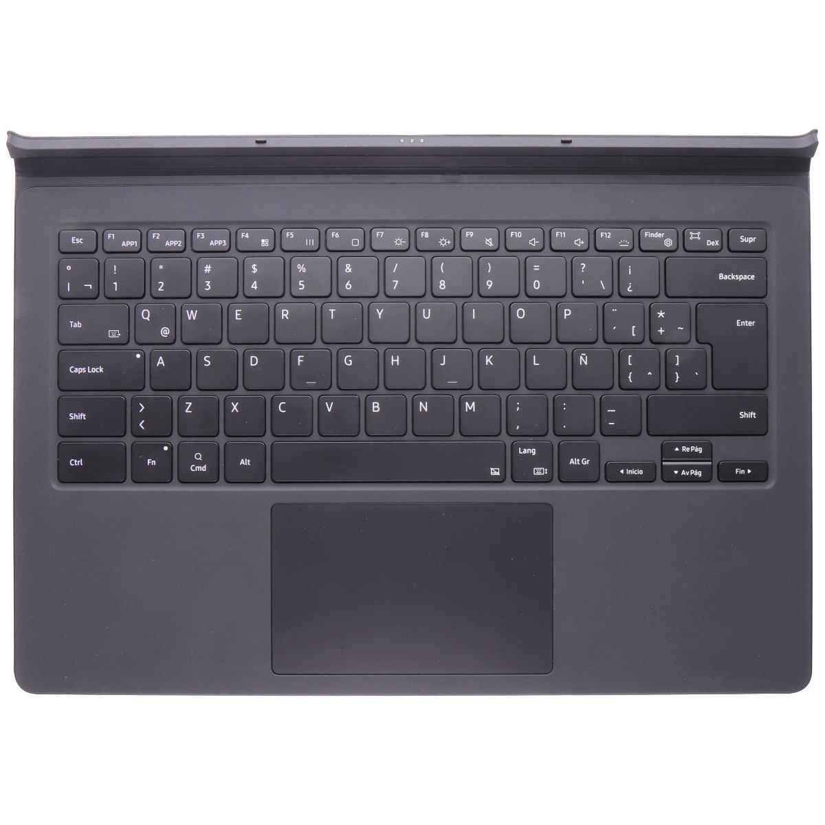 SAMSUNG Book Cover (Spanish Keys) Keyboard/Case for Galaxy Tab S8 Ultra EF-DX900 Keyboards/Mice - Keyboards & Keypads Samsung - Simple Cell Bulk Wholesale Pricing - USA Seller