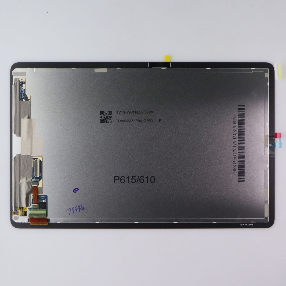 Repair Part SVC ASSY SMT LCD (M/ZA) for Galaxy Tab S6 Lite SM-P615/610 - Black