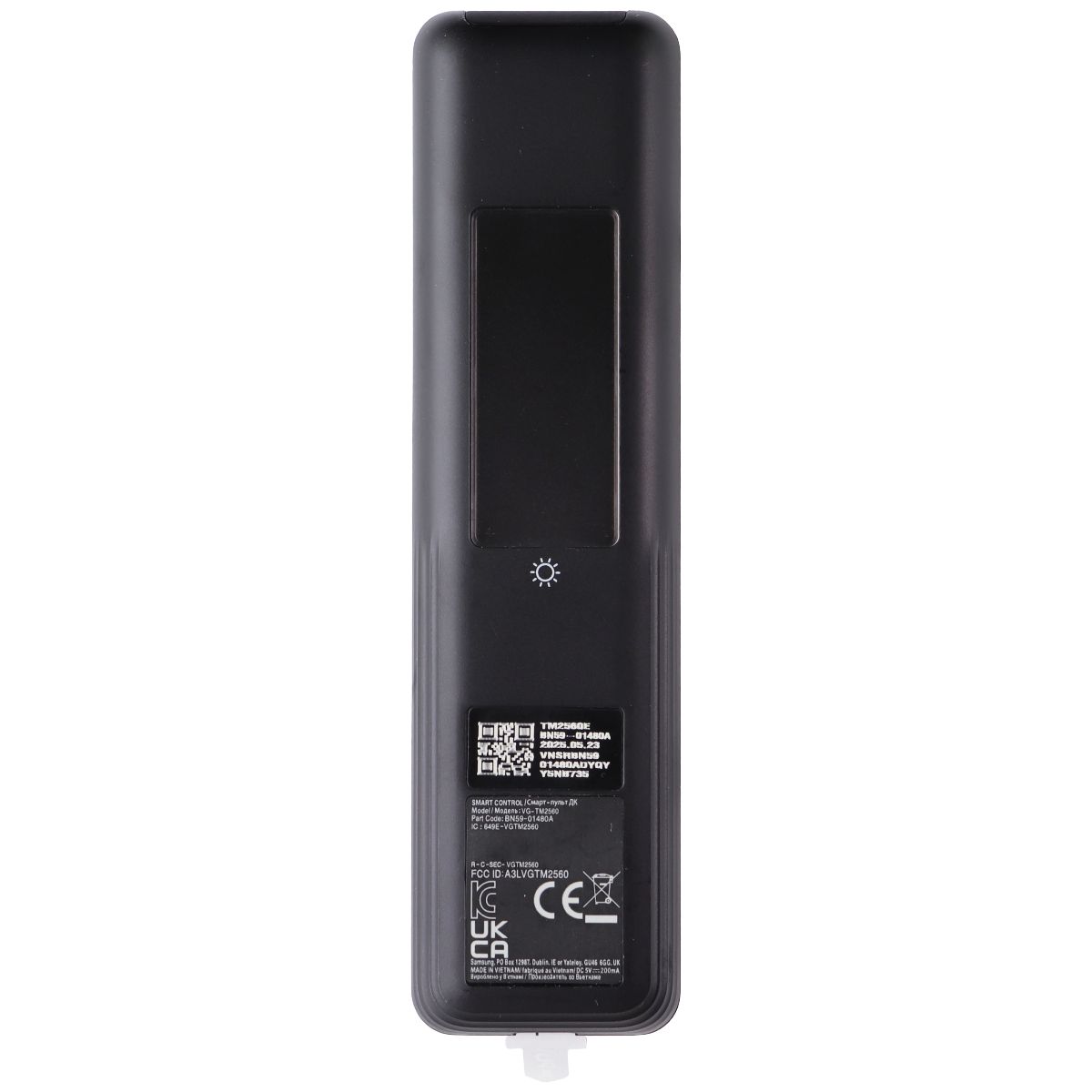 Samsung TM2560E Solar Voice Remote (BN59-01480A) for Select Samsung TVs - Black
