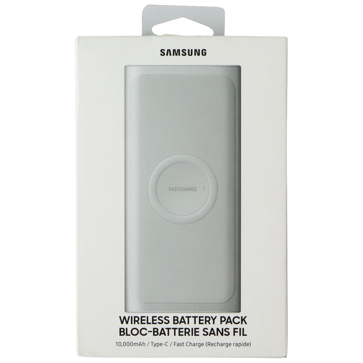 Samsung 10,000mAh Wireless Battery Pack for Qi and USB-C - Silver (EB-U1200CSE) Cell Phone - Chargers & Cradles Samsung - Simple Cell Bulk Wholesale Pricing - USA Seller