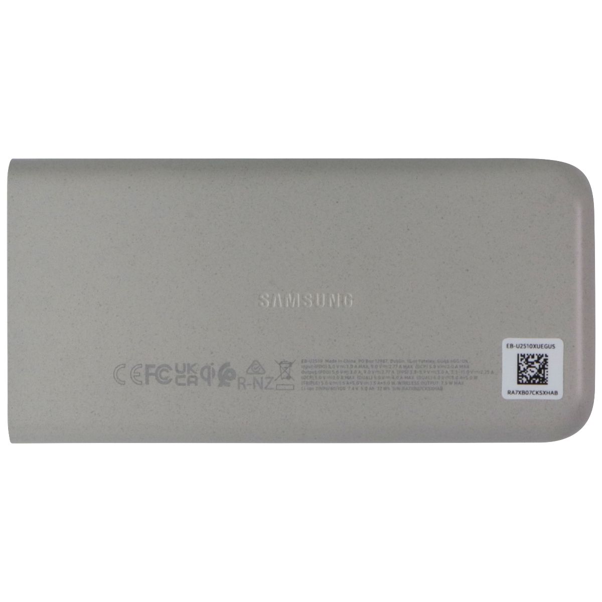 Samsung (10000mAh) 25W Wireless Battery Pack w/USB-C Cable - Beige (EB-U2510XUE) Cell Phone - Chargers & Cradles Samsung - Simple Cell Bulk Wholesale Pricing - USA Seller