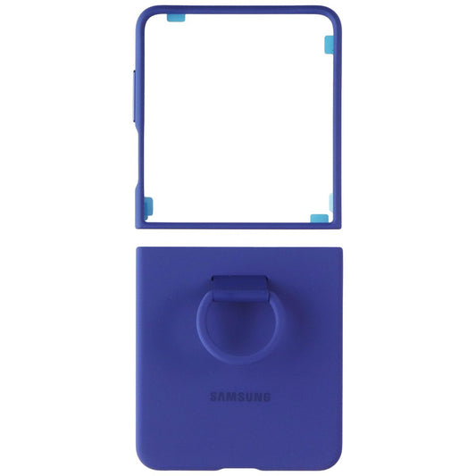 Samsung Official Ring Case (Silicone) for Galaxy Z Flip7 - Navy Cell Phone - Cases, Covers & Skins Samsung - Simple Cell Bulk Wholesale Pricing - USA Seller