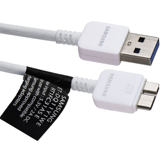 Samsung 5Ft Charge and Sync Cable (ET-DQ11Y1WE) for Micro USB3.0 Devices - White Cell Phone - Cables & Adapters Samsung - Simple Cell Bulk Wholesale Pricing - USA Seller