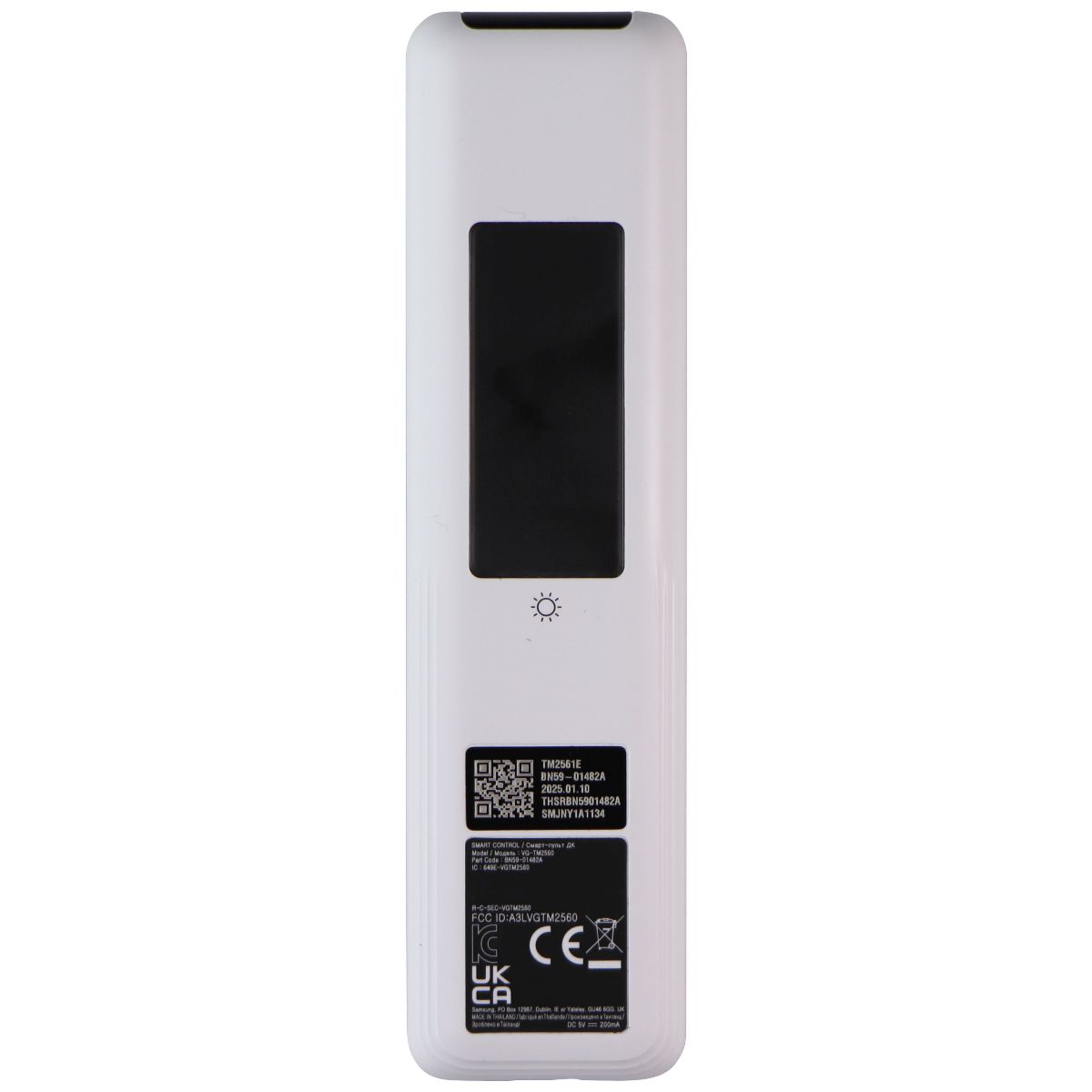 Samsung Solar Voice Remote (BN59-01482A) w/Netflix/TV Plus/YouTube/Prime - White TV, Video & Audio Accessories - Remote Controls Samsung - Simple Cell Bulk Wholesale Pricing - USA Seller