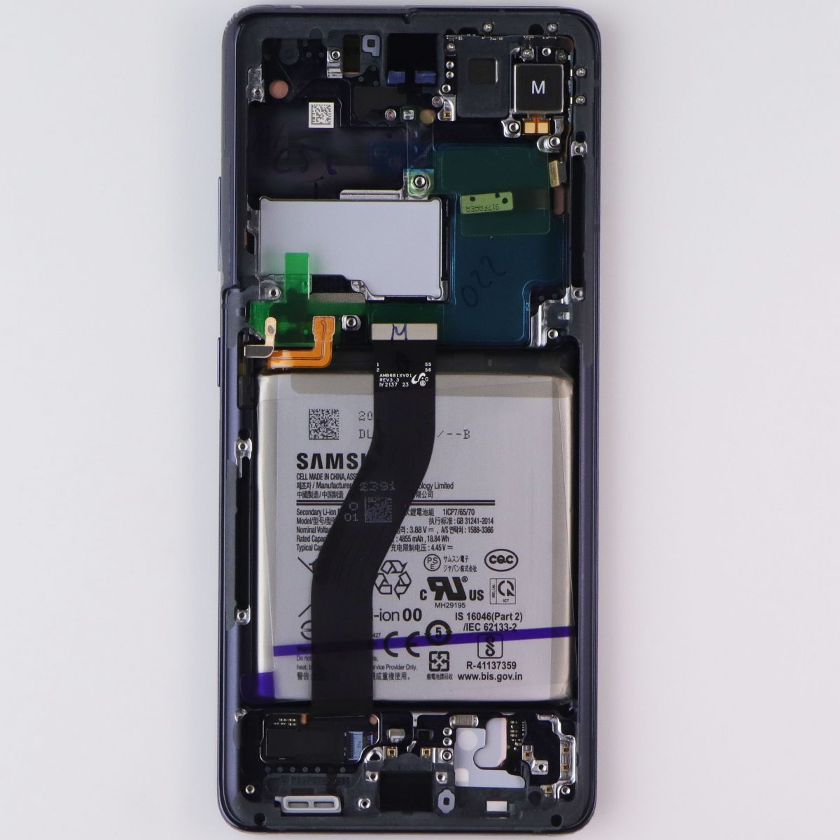 Repair Part - SVC OLED ASSM (E/ZB) Galaxy S21 Ultra 5G G998U GH82-26022D - Black Cell Phone - Replacement Parts & Tools Samsung - Simple Cell Bulk Wholesale Pricing - USA Seller