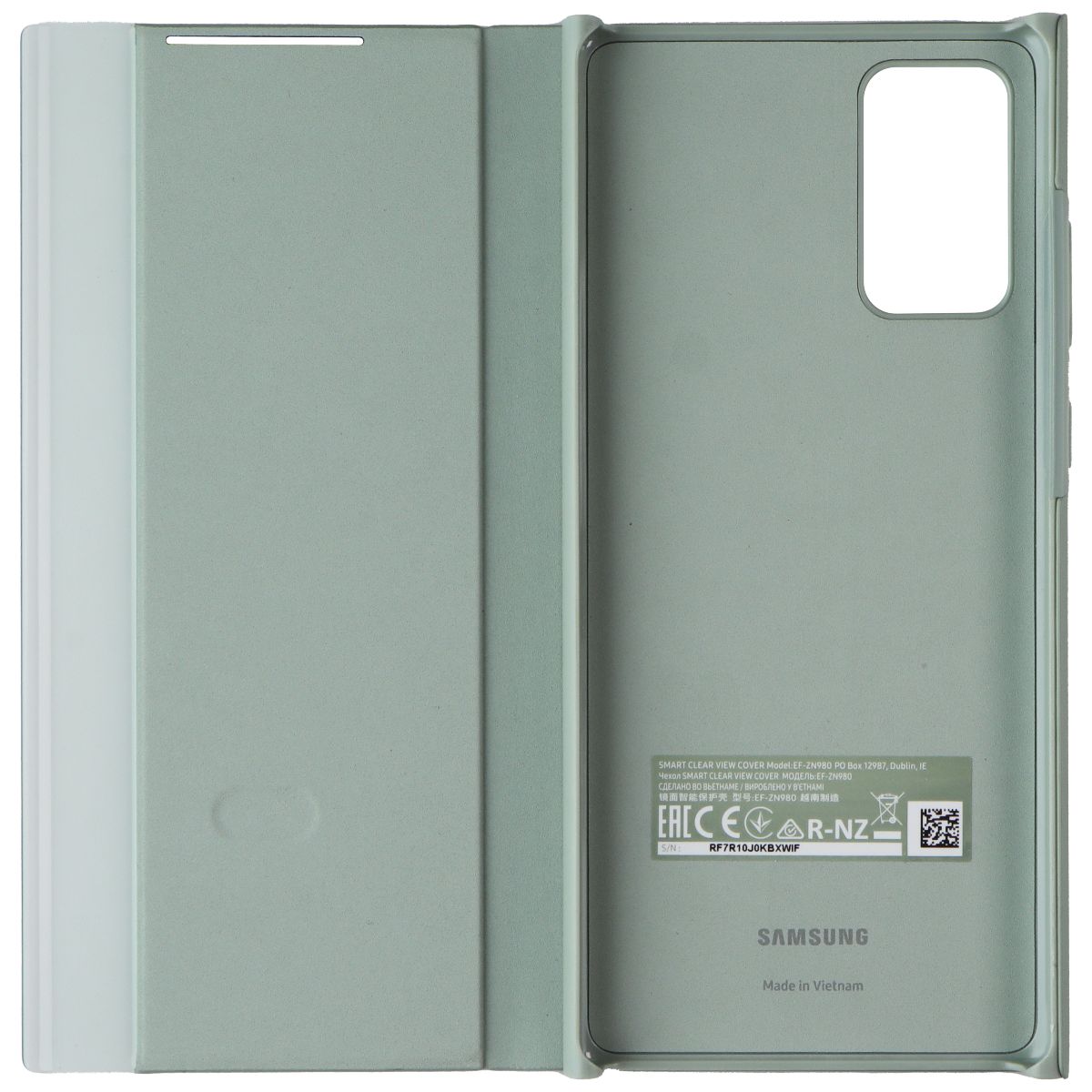 Samsung S-View Flip Cover Case for Samsung Galaxy Note20 / Note20 5G - Mint Cell Phone - Cases, Covers & Skins Samsung - Simple Cell Bulk Wholesale Pricing - USA Seller