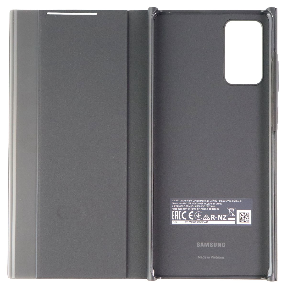 Samsung S-View Flip Cover for Samsung Galaxy Note20 / Note20 5G - Black Cell Phone - Cases, Covers & Skins Samsung - Simple Cell Bulk Wholesale Pricing - USA Seller