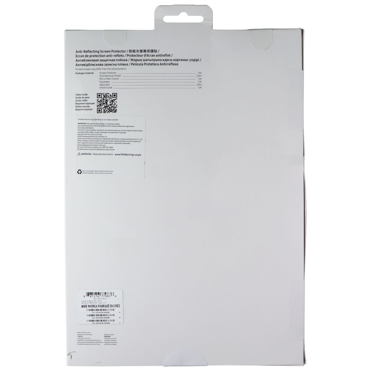 Samsung Anti-Reflecting Screen Protector for Galaxy Tab S10+/S10+ 5G/S9+/S9+ 5G iPad/Tablet Accessories - Screen Protectors Samsung - Simple Cell Bulk Wholesale Pricing - USA Seller