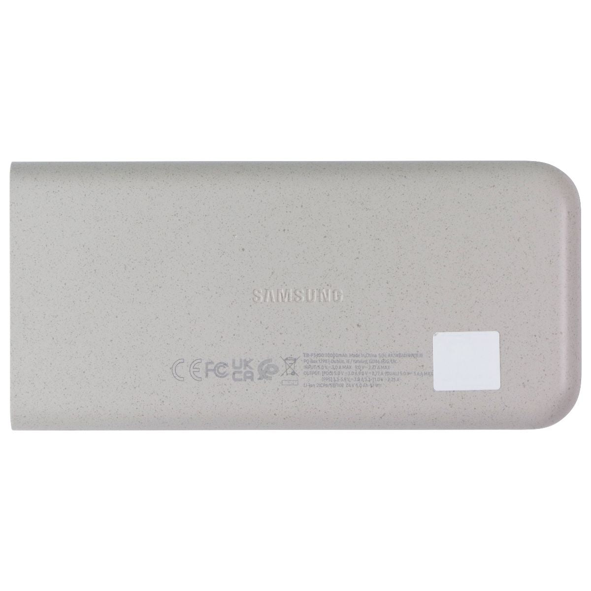 SAMSUNG (10000 mAh) 25W Fast Charging Dual Port Battery Pack - Beige EB-P3400XUE Cell Phone - Chargers & Cradles Samsung - Simple Cell Bulk Wholesale Pricing - USA Seller