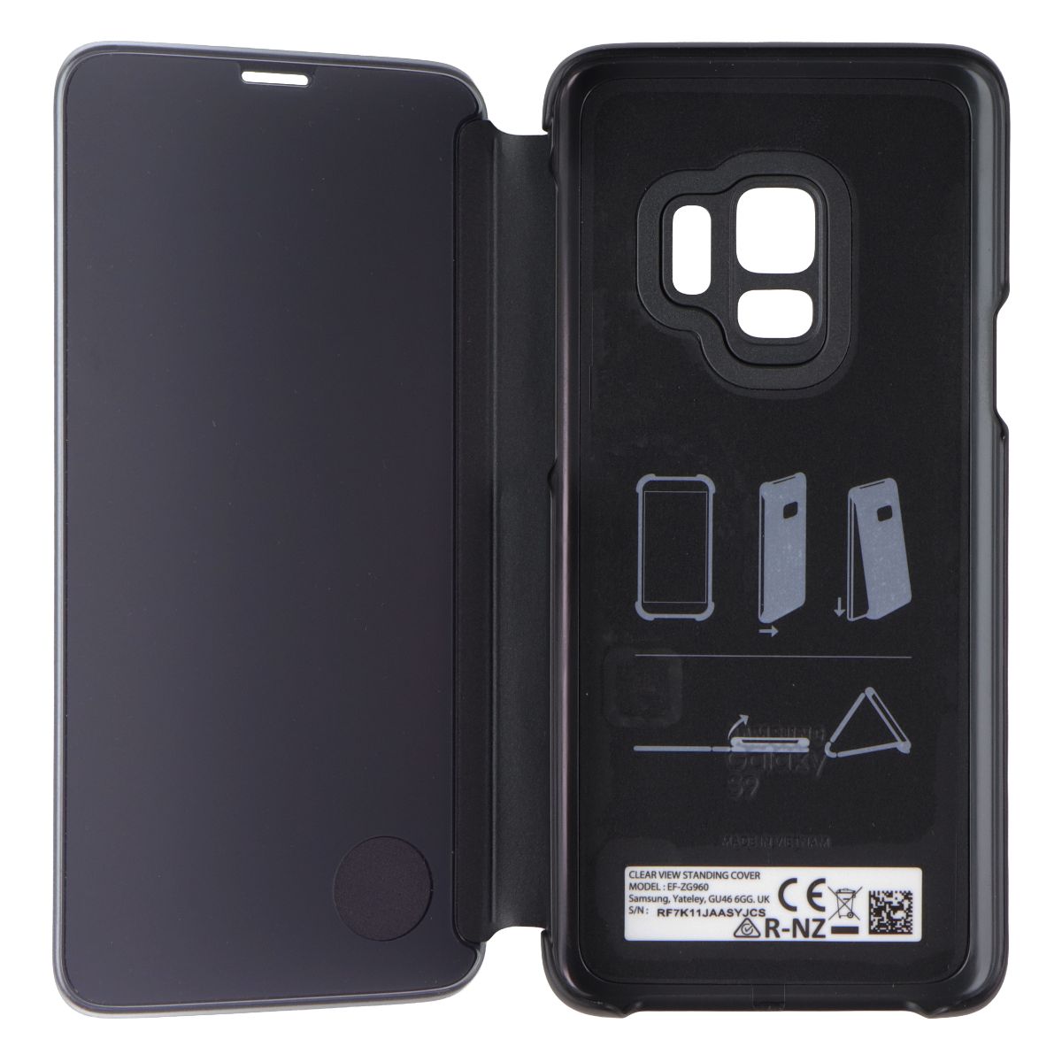 Samsung S-View Flip Cover Series Protective Folio Case for Galaxy S9 - Black Cell Phone - Cases, Covers & Skins Samsung - Simple Cell Bulk Wholesale Pricing - USA Seller