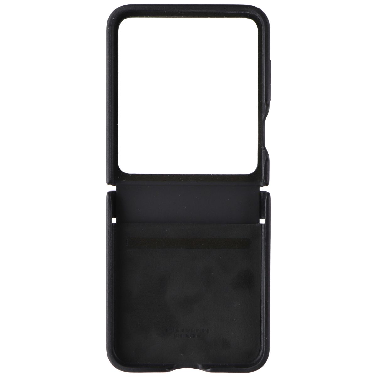 Samsung Flap Eco-Leather Case for Samsung Galaxy Z Flip5 - Black Cell Phone - Cases, Covers & Skins Samsung - Simple Cell Bulk Wholesale Pricing - USA Seller