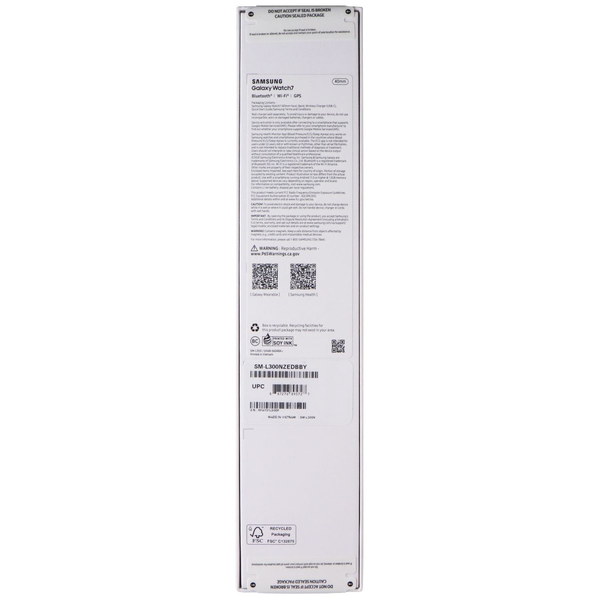 Samsung Galaxy Watch7 (40mm) Bluetooth + Wi-Fi (SM-L300) - Cream/Fabric Band Smart Watches Samsung - Simple Cell Bulk Wholesale Pricing - USA Seller