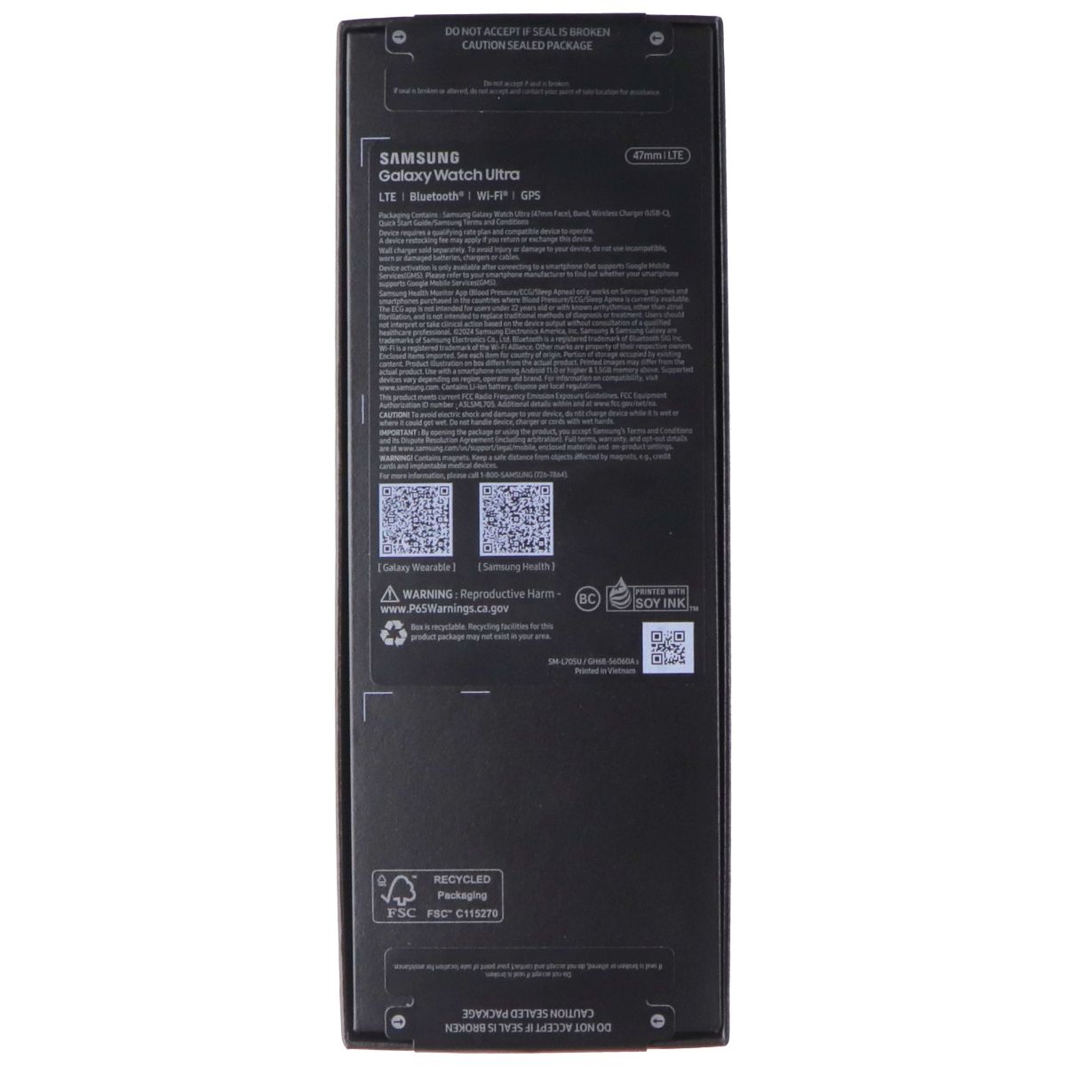 Samsung Galaxy Watch Ultra 47mm Wi-Fi + LTE (L705U) Titanium Gray/Marine Gray Smart Watches Samsung - Simple Cell Bulk Wholesale Pricing - USA Seller