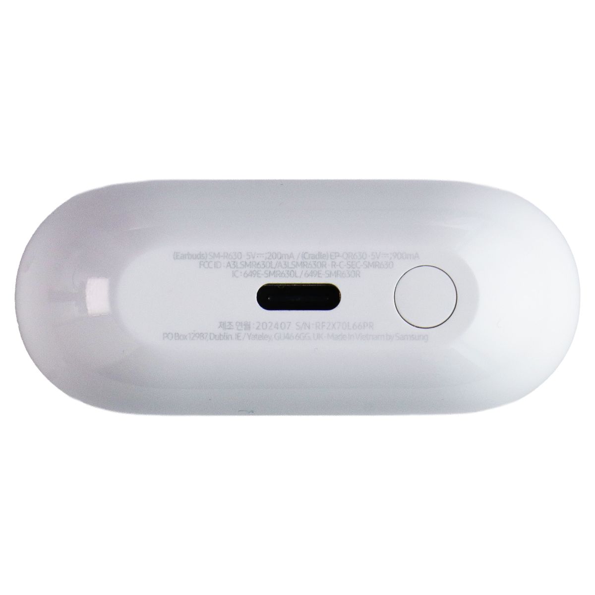 Samsung Replacement Galaxy Buds3 Pro Charging Case - White (EP-QR630CWE)