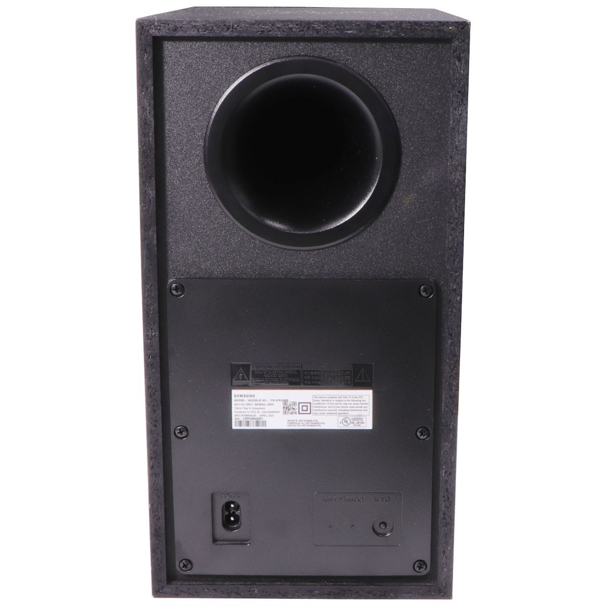Samsung Wireless Subwoofer (Model PS-WR45BB) - Subwoofer Only - Black Home Multimedia - Home Speakers & Subwoofers Samsung - Simple Cell Bulk Wholesale Pricing - USA Seller