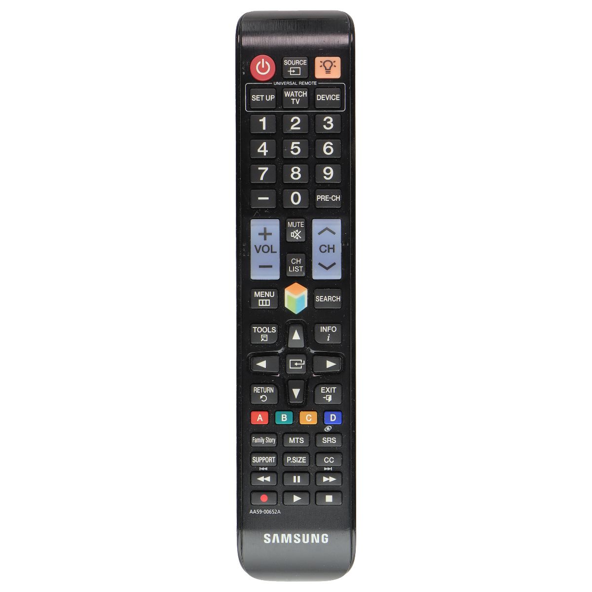 Samsung OEM Remote Control (AA59-00652A) for Select Samsung TVs - Black TV, Video & Audio Accessories - Remote Controls Samsung - Simple Cell Bulk Wholesale Pricing - USA Seller