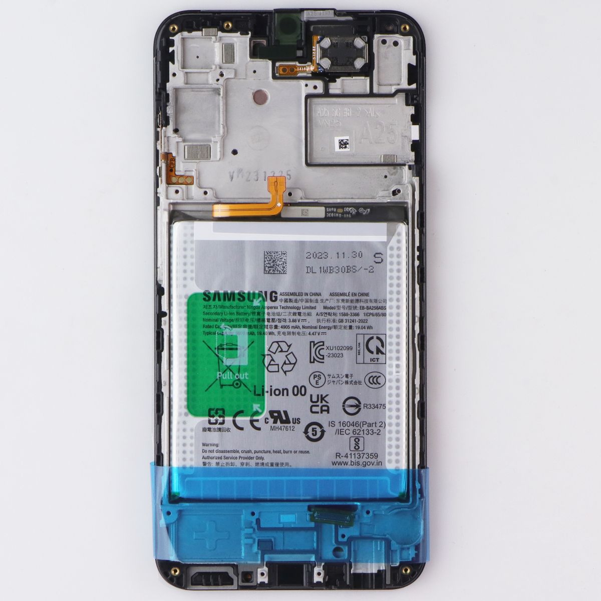 Repair Part SVC Assembly OLED Octa Kit (E/ZK) for Galaxy A25 5G SM-A256 NO FRAME Cell Phone - Replacement Parts & Tools Samsung - Simple Cell Bulk Wholesale Pricing - USA Seller