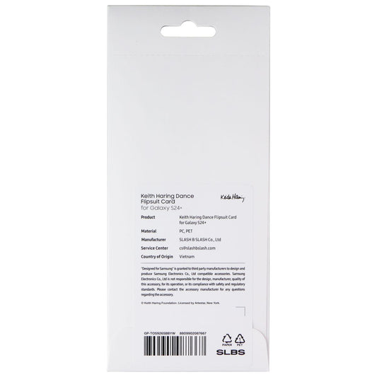 Samsung Interactive Flipsuit Card for Galaxy S24+ (Plus) - Keith Haring Yellow