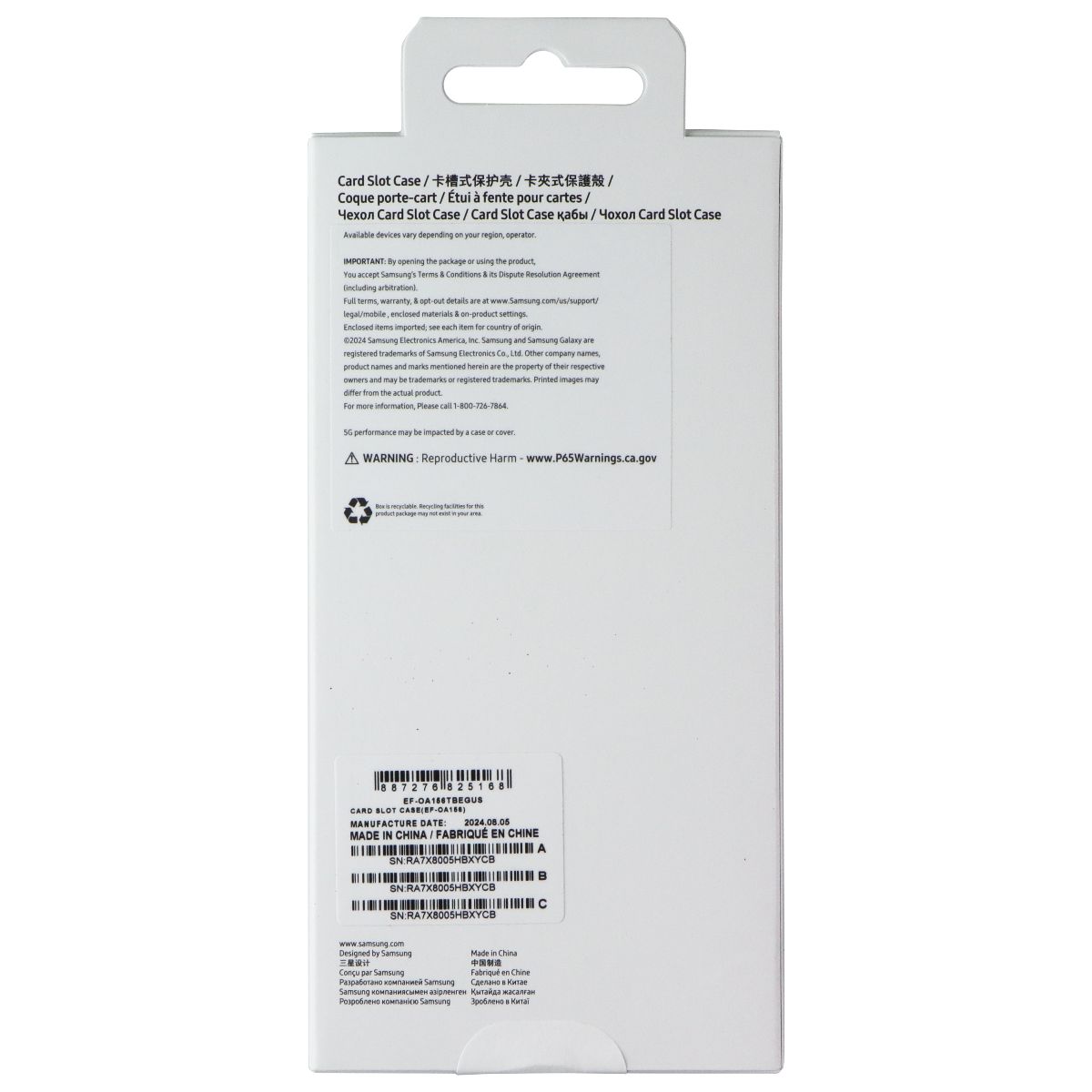 Samsung Card Slot Case for Samsung Galaxy A15 / A15 5G - Black (EF-OA156TBE) Cell Phone - Cases, Covers & Skins Samsung - Simple Cell Bulk Wholesale Pricing - USA Seller