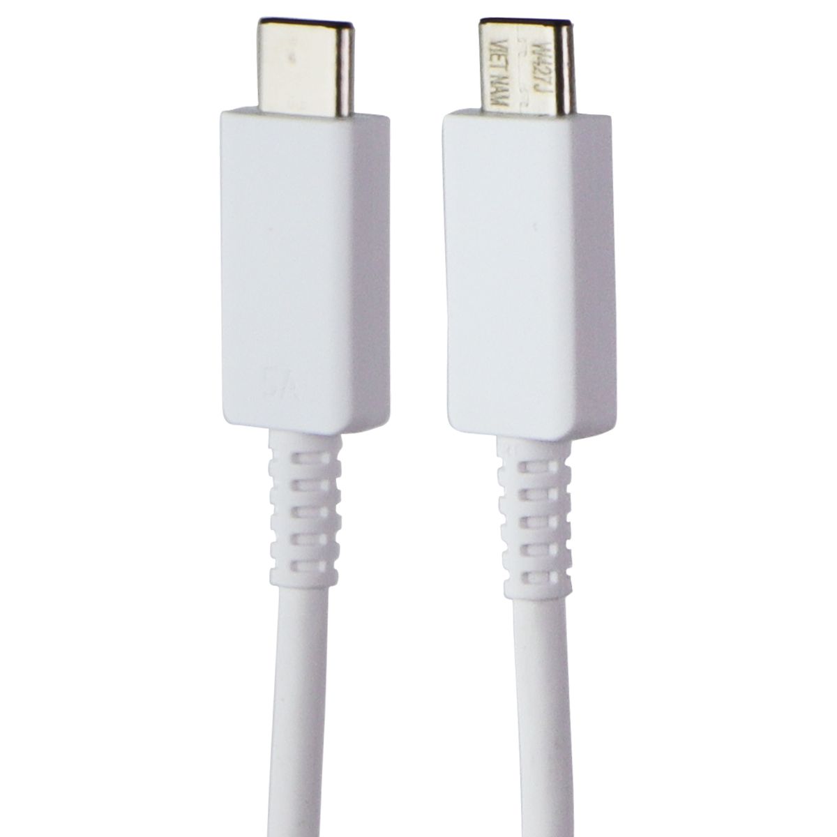 Samsung (1.8 m/5A) USB Cable - USB-C to USB-C - White (EP-DX510JWE) Cell Phone - Cables & Adapters Samsung - Simple Cell Bulk Wholesale Pricing - USA Seller