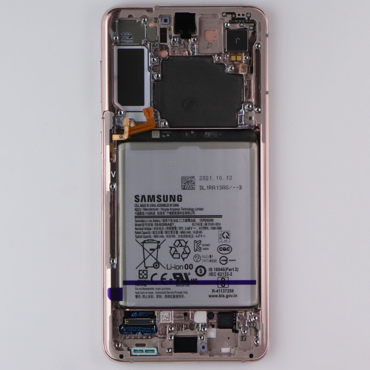 Repair Part - Front LCD Octa Kit for Galaxy S21 Plus 5G - GH81-22657B Violet Cell Phone - Replacement Parts & Tools Samsung - Simple Cell Bulk Wholesale Pricing - USA Seller