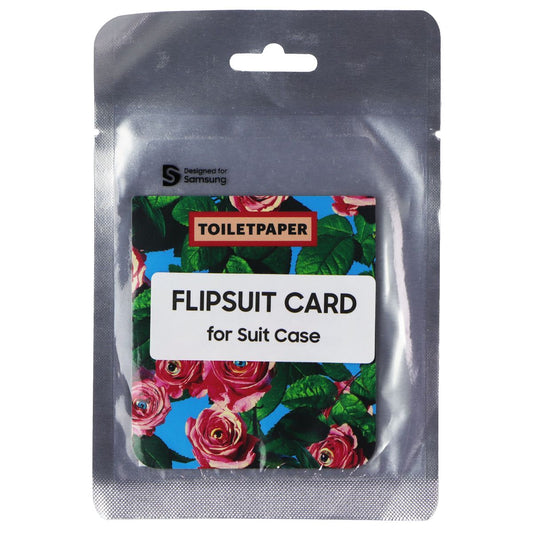 TOILETPAPER Flipsuit Card for Galaxy Z Flip5 Flipsuit Case - Roses with Eyes