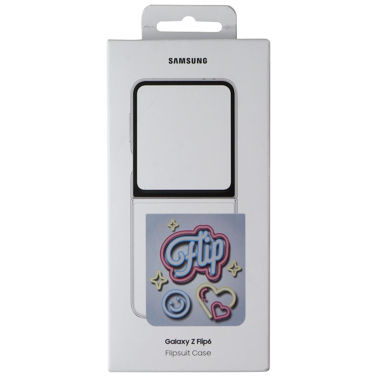 Samsung Flipsuit Case for Samsung Galaxy Z Flip6 - Flip/Hearts/Smiley Cell Phone - Cases, Covers & Skins Samsung - Simple Cell Bulk Wholesale Pricing - USA Seller