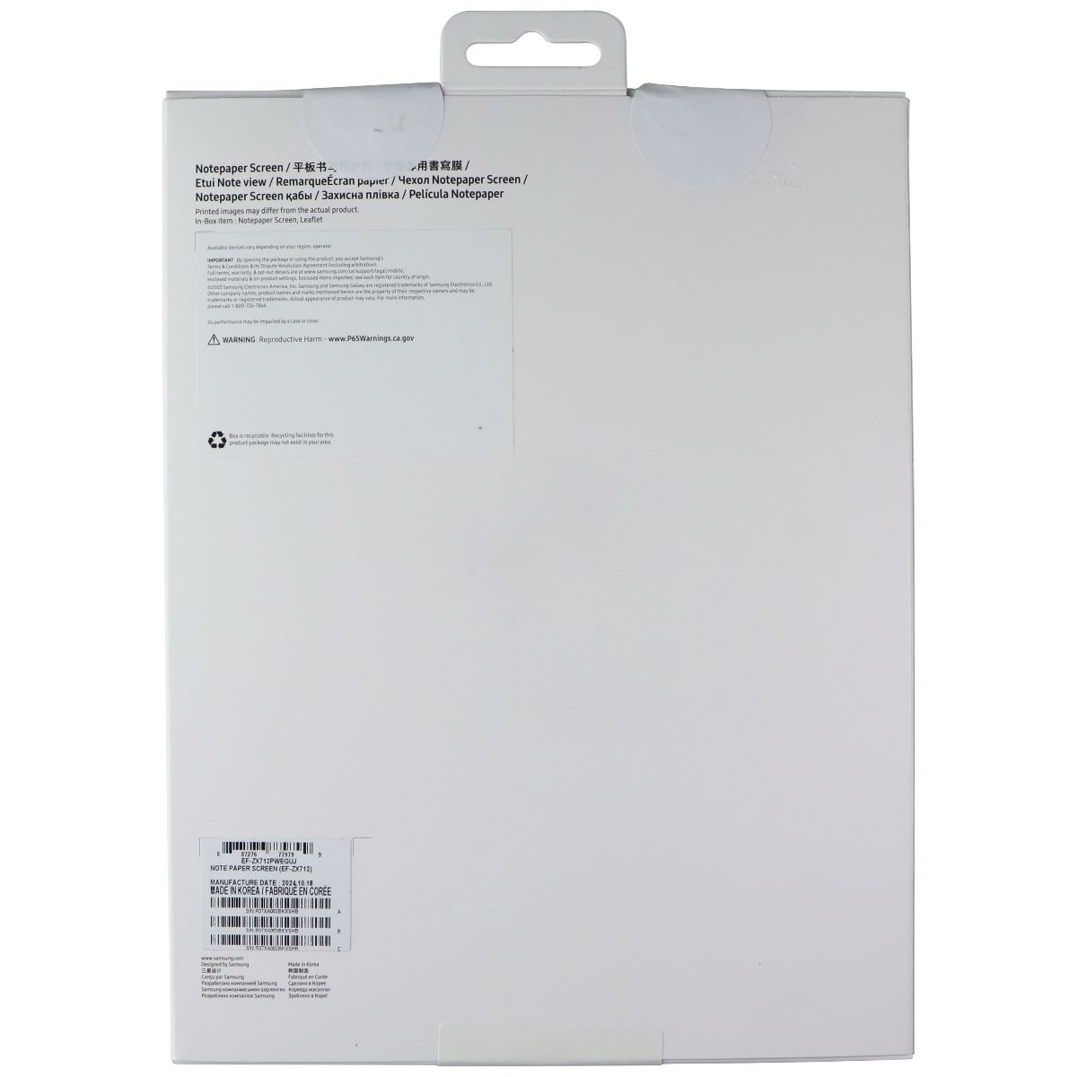 Samsung Official Notepaper Screen Writing Panel for Galaxy Tab S9/S9 5G iPad/Tablet Accessories - Other Samsung - Simple Cell Bulk Wholesale Pricing - USA Seller