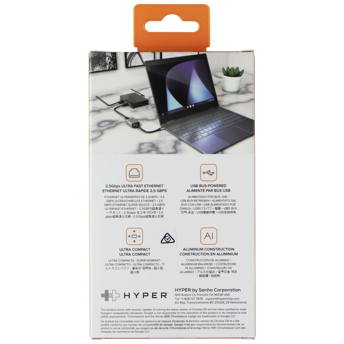 Sanho HyperDrive USB-C to 2.5 Gbps Ethernet Adapter - Gray