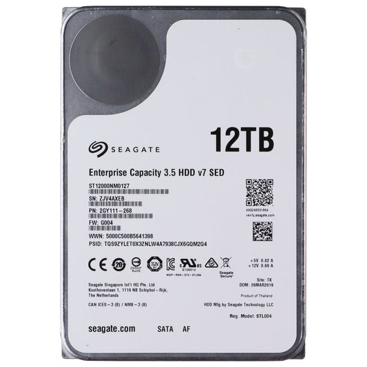 Seagate Enterprise Capacity v7 12TB 3.5-inch SATA III Hard Drive - ST12000NM0127
