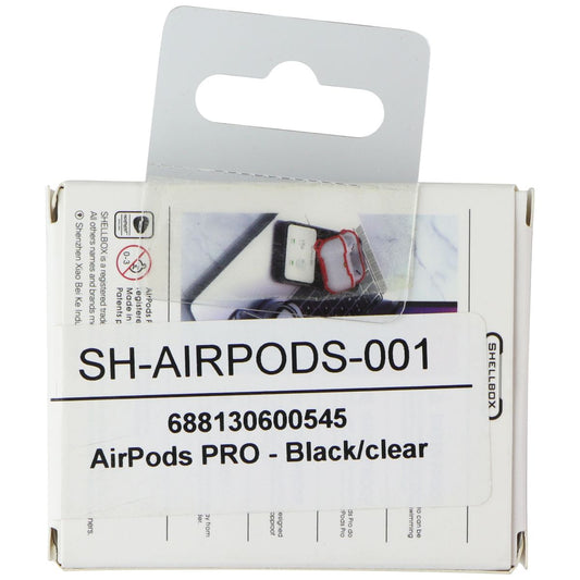 ShellBox Case for Apple AirPods Pro - Black / Clear iPod, Audio Player Accessories - Other Portable Audio Accs Shellbox - Simple Cell Bulk Wholesale Pricing - USA Seller