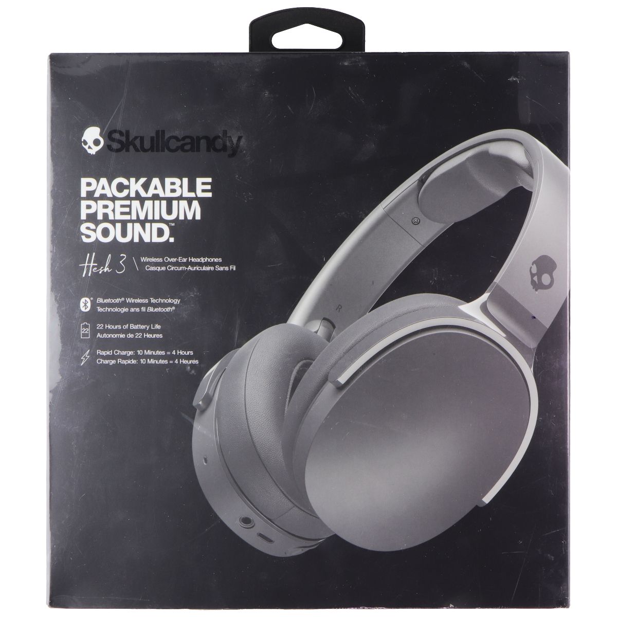 Skullcandy Hesh 3 Wireless Over-Ear Headphone - Gray Portable Audio - Headphones Skullcandy - Simple Cell Bulk Wholesale Pricing - USA Seller