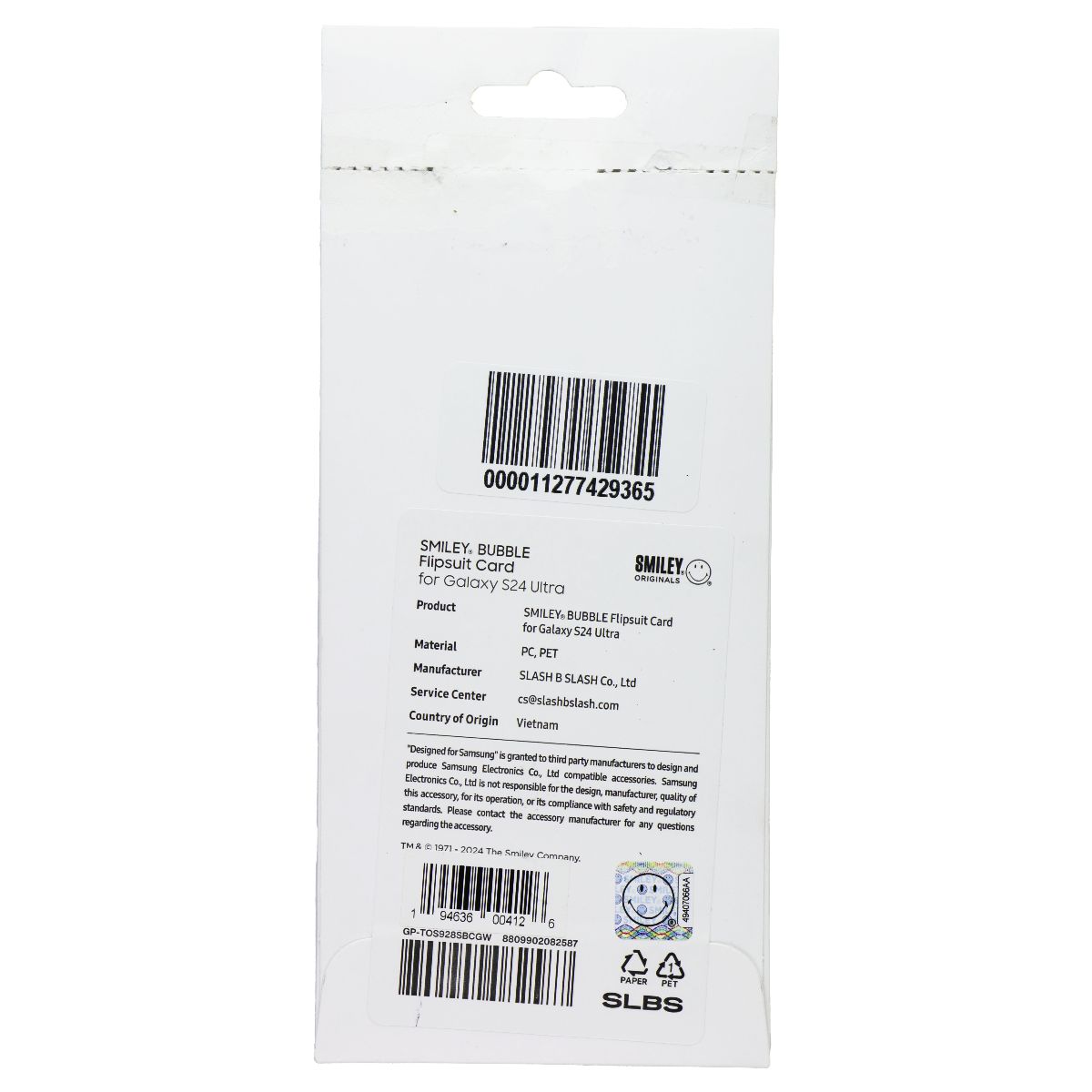 Samsung Smiley Bubble Flipsuit Interactive Card for Galaxy S24 Ultra - Green Cell Phone - Cases, Covers & Skins Samsung - Simple Cell Bulk Wholesale Pricing - USA Seller